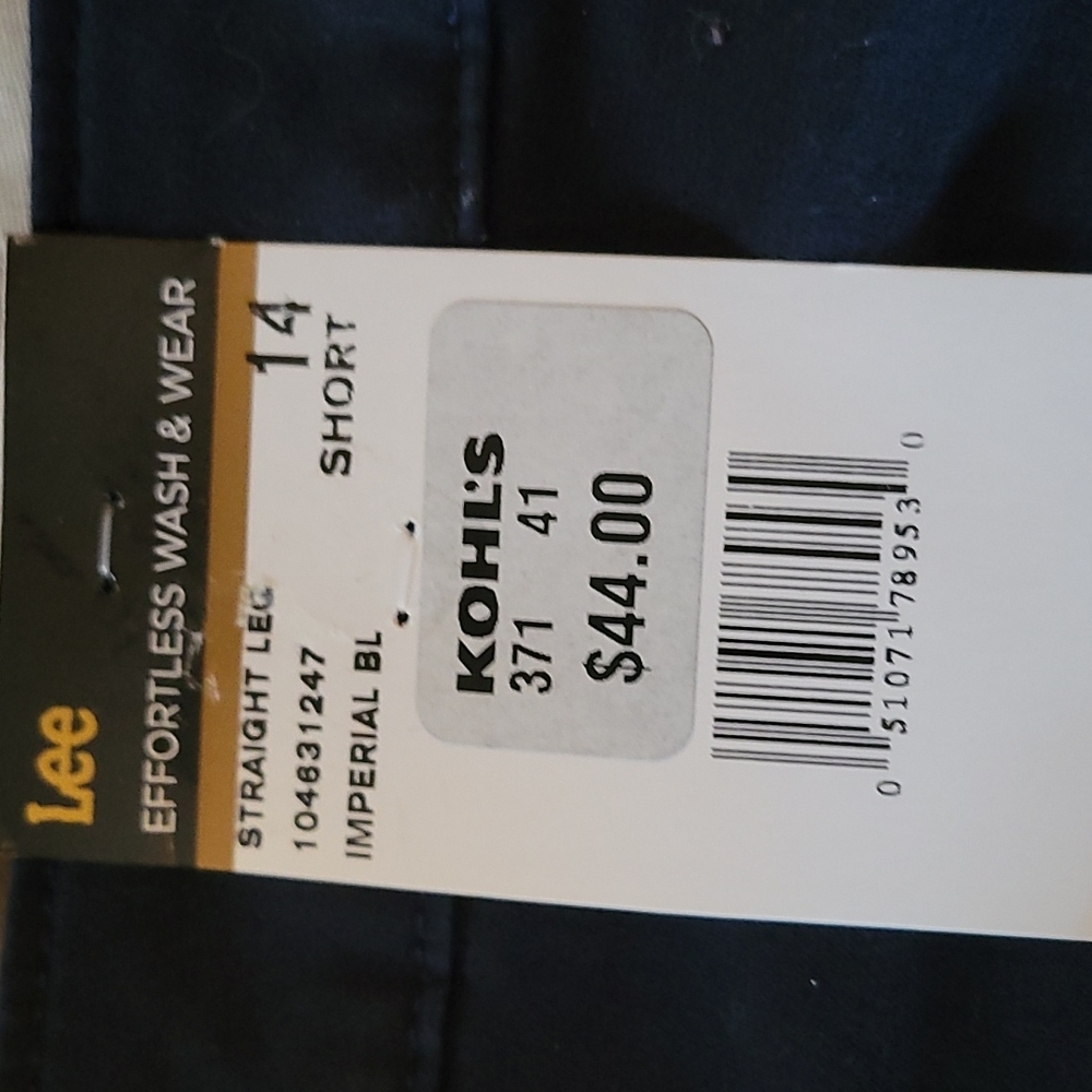 ๐๏ธ๐Lee Relaxed Fit Straight Leg Midrise Women's Pants Size 14 Short - Picture 10 of 10